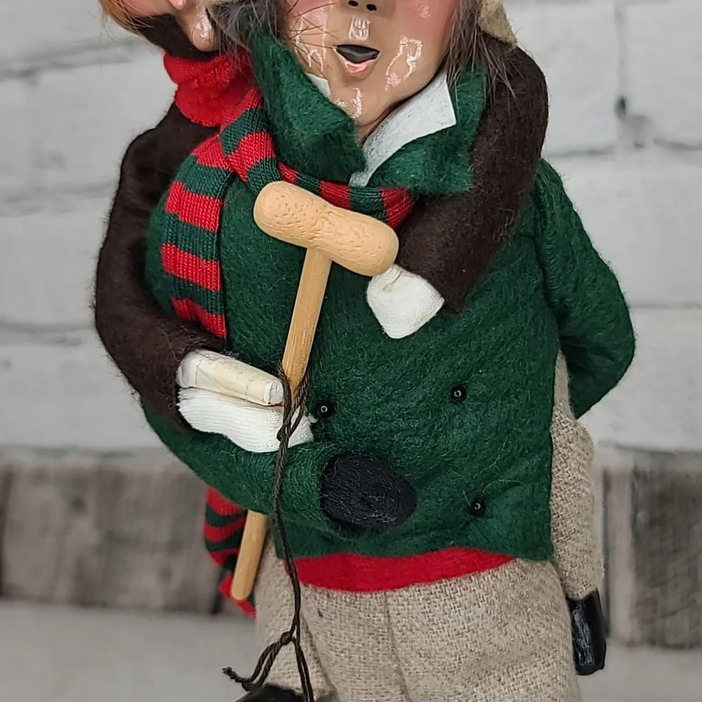 Byers' Choice Caroler '91 & '93 Bob Cratchit/Tiny Tim From 